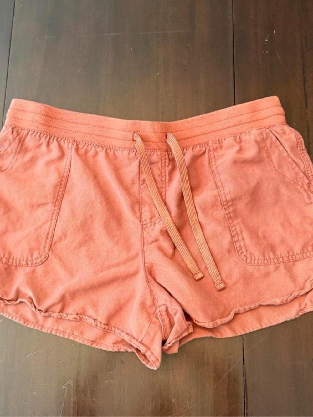 Women’s Athletic Drawstring Shorts - Coral Pink
